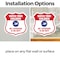Signmission Pool Safety Shield Sign Attention Watch, 4 inch X 4 inch, Vinyl Decal, 2PK SHI-D-2PACK-4-430 - alternate 2