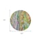 Homeroots 8' Green Gold And White Round Abstract Washable Indoor Outdoor Area Rug 577940 - alternate 2