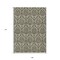 Homeroots 9' X 12' Taupe And Beige Damask Washable Indoor Outdoor Area Rug 563896 - alternate 3