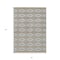 Homeroots 8' X 10' Gray Ivory And Brown Geometric Washable Indoor Outdoor Area Rug 599631 - alternate 3