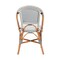 Bali & Pari Genica Classic French Two-Tone Navy and White Weaving and Natural Rattan Bistro Chair 251-13955-ZORO - alternate 3