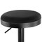 Elama 2 Piece Backless Adjustable Fabric Bar Stool in Black with Black Base ELM-7229-BLK - alternate 3
