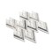 Apollo Tile 9x10 Thassos White Bardiglio Marble Polished Floor and Wall Mosaic Tile 2.99 sqft/case, 5PK APLSE88CV07A - alternate 3