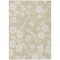 Homeroots 5' X 8' Beige And Ivory Floral Washable Indoor Outdoor Area Rug 599857 - alternate 3