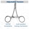 A2Z Scilab Hemostat Straight Serrated Jaws, 4 Inch, Premium A2Z-ZR1094 - alternate 2