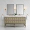 James Martin Vanities Emmeline 72" Double Vanity, Pebble Oak, w/ 3 CM Siberian Silestone Top w/FreePower Wireless Charger D100-V72-PBO-FSFR - alternate 2