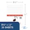 Roaring Spring Case of Music Filler Paper, 12 Staves of Music Lines, 11"x8.5", 20 sht/pk, 3 Hole Punched 20177cs - alternate 4