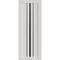 Sartodoors Slab Door Panel 24 x 80 inches, BASIC 4903 White with Black Glass, Bathroom Bedroom Doors BASIC4903S-WS-24 - alternate 1
