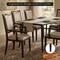 Leisuremod Madera High Back Leather Dining Chair, Aluminum Wood-Look Frame MCAWN-18PW - alternate 3