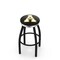 Holland Bar Stool Co 25" Blk Wrinkle Appalachian State Swivel Bar Stool, Chrome Ring L8B2C25AppStU - alternate 1