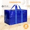 Simple Deluxe Moving Bags, Heavy Duty Storage Totes with Lids, Sturdy Handlesand Zipper, Extra Large, Blue, 4PK HKBAGXMOVING25BLUX4 - alternate 3