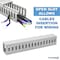 Kable Kontrol PVC Open Slot Wire Duct, 1" W x 1" H x 6.5' L, Gray, 16 PC/PK PFOS1X1-16 - alternate 3