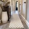 World Rug Gallery Beige Block Shag Runner Rug 2 ft 3 in x 12 ft Beige WR118BEIGE2X12 - alternate 1