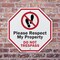 Signmission Please Respect My Property Do Not T, 6 inch X 6 inch, Plastic Sign, 2PK OC-P-2PACK-6-128 - alternate 3