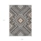 Homeroots 9' X 12' Gray Charcoal And Pink Tribal Washable Indoor Outdoor Area Rug 598128 - alternate 2