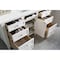 James Martin Vanities Brittany 60'' S Vanity, Bright White w/ Ethereal Noctis Silestone Top w/FreePower Wireless Charger 655-V60S-BW-FENC - alternate 3