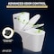 Anzzi Two-Piece Elongated Toilet in White with Soft-Close Lid, 1.6 GPF Flush, (Toilet Only) TL-AZ600 - alternate 2