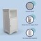 Happimess Serene 27.5"H Handcrafted Acacia Wood Bathroom Freestanding Floor Bathroom Storage Cabinet w/Louver SHF2001W - alternate 4