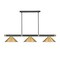 Z-Lite Vanguard Matte Black + Rubbed Brass 3 Light Billiard 3050-3MB-RB-RB15 - alternate 3