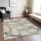 Homeroots 3' X 5' Beige Ivory And Gray Abstract Washable Indoor Outdoor Area Rug 599100 - alternate 3
