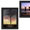 Homeroots Set Of Two Passion and Teamwork Black Framed Print Wall Art, 2PK 405752 - alternate 2