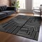 Homeroots 8' X 10' Black And Ivory Geometric Washable Indoor Outdoor Area Rug 600801 - alternate 3