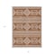 Homeroots 5' X 8' Orange And Ivory Southwestern Washable Indoor Outdoor Area Rug 593709 - alternate 4