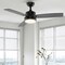 Jonathan Y Blair 42" 1-Light Modern Minimalist 3-Speed Iron Height Adjustable Integrated LED Ceiling Fan w/Pull JYL9725A - alternate 5