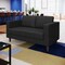 Flash Furniture HERCULES Artemis Black LeatherSoft Reception Loveseat w/2 AC Outlets/1 USB/1 USB-C Ports ZB-8921-2S-BLK-GG - alternate 3