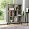 Homeroots 49" Light Gray Steel Seven Tier Cube Bookcase 480464 - alternate 2