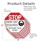 Signmission Stop Hard Hat Required Beyond This, 6 inch X 6 inch, Vinyl Decal, 5PK OC-D-5PACK-6-121 - alternate 3
