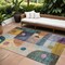 Homeroots 8' X 10' Green Purple And Blue Geometric Washable Indoor Outdoor Area Rug 604411 - alternate 1