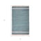 Homeroots 3' X 5' Teal Striped Hand Woven Area Rug With Fringe 557085 - alternate 2