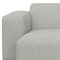 Homeroots 122" Gray Fabric Modular Sofa With Brown Legs 641015 - alternate 5
