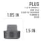 B & K Plug 1-1/2" Black 310P-112 - alternate 3