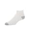 Railroad Sock Unisex Quarter Socks, 85% Cotton, 15% Nylon, White/Grey, 5-10 W; 4 Pair-7.5 M, 6 PK 8092 - alternate 2