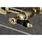 Kingston Brass Two-Handle Wall Mount Bridge Kitchen Faucet, Polished Brass KS2442PKL - alternate 2