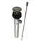 Kingston Brass Brass Pop-Up Drain without Overflow, Black Stainless KS810VN - alternate 1