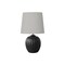 Monarch Specialties Lighting, 19"h, Table Lamp, Black Resin, Grey Shade, Transitional I 9868 - alternate 1