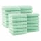 Arkwright Home Family Essentials Washcloths 12x12 Green - Case of 144, 24PK FEWC-24PK-SG - alternate 1
