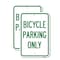 Signmission Bicycle Parking Only 1, 18'' X 24'' 2 Signs, Heavy Gauge Aluminum, 2PK A-1824-2PACK-24318 - alternate 1