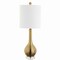 Jonathan Y Dylan 25" Metal/Crystal Teardrop LED Table Lamp, Brass JYL5010A - alternate 3