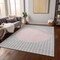 Homeroots 10' X 14' Silver And Pink Striped Washable Indoor Outdoor Area Rug 597198 - alternate 6