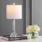 Jonathan Y Dana 19.5" Crystal Column/Metal LED Table Lamp, Clear, 2PK JYL2078A-SET2 - alternate 3