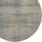 Homeroots 8' Khaki Beige And Gray Round Striped Washable Indoor Outdoor Area Rug 588090 - alternate 3