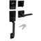 Prosource Handleset with Deadbolt, Lever, LS3, Matte Black HPX9S3BSR4H24 - alternate 1