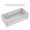Whitehaus Collection 36 in Reversible Single Bowl Fireclay Kitchen Sink with Grid WHRP3618-W - alternate 3