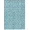 Homeroots 8' X 10' Teal Blue And Navy Blue Geometric Washable Indoor Outdoor Area Rug 613593 - alternate 2
