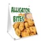 Signmission Alligator Bites, 36 Inch x 24 Inch A-frame Yard Sign, Plastic Sign SBC-2436-Alligator Bites - alternate 1
