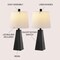 Jonathan Y Owen 20.5" Contemporary Resin LED Table Lamp, Black Marble Finish, 2PK JYL1037D-SET2 - alternate 3